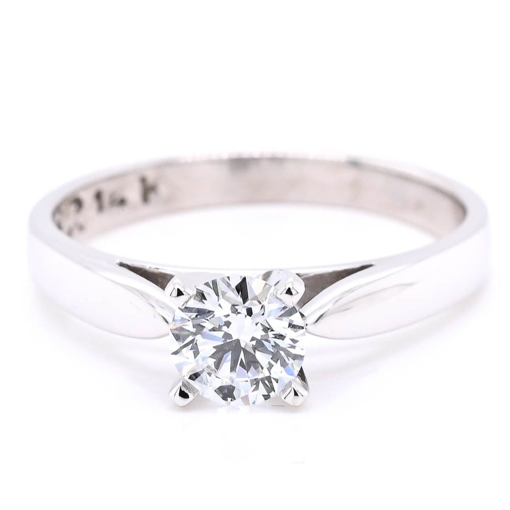 graziella 14KT White Gold 0.50CT Round Brilliant LAB GROWN Diamond Solitaire Engagement Ring