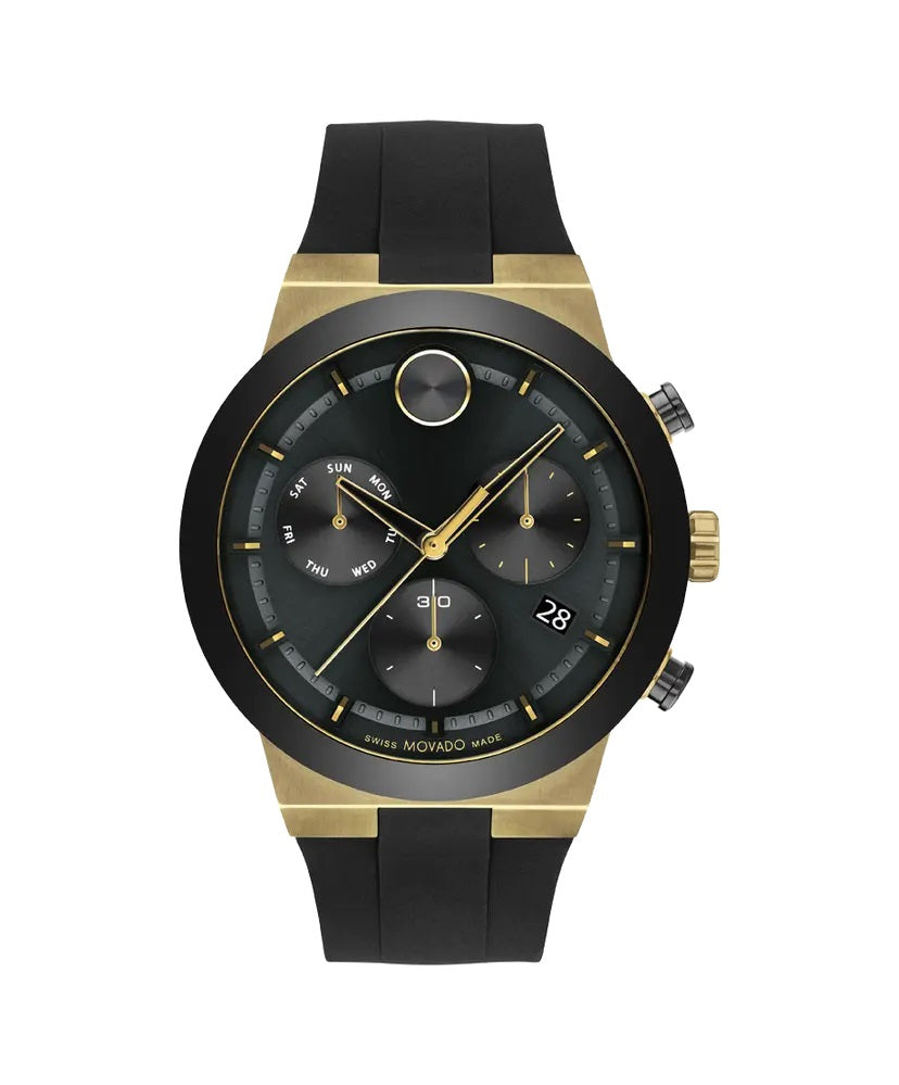 graziella Movado Bold Fusion 44mm Swiss Chronograph Watch. 3600855
