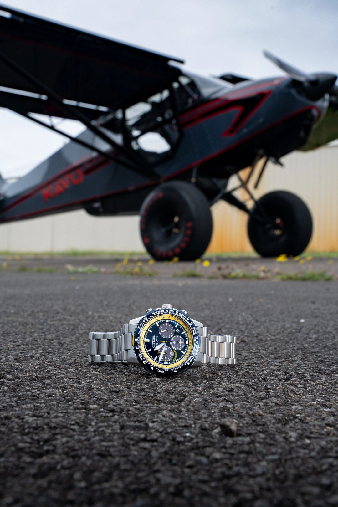 Citizen Promaster Navihawk Blue Angels Limited Edition 40mm Eco-Drive Chronograph Watch. CA4667-53L