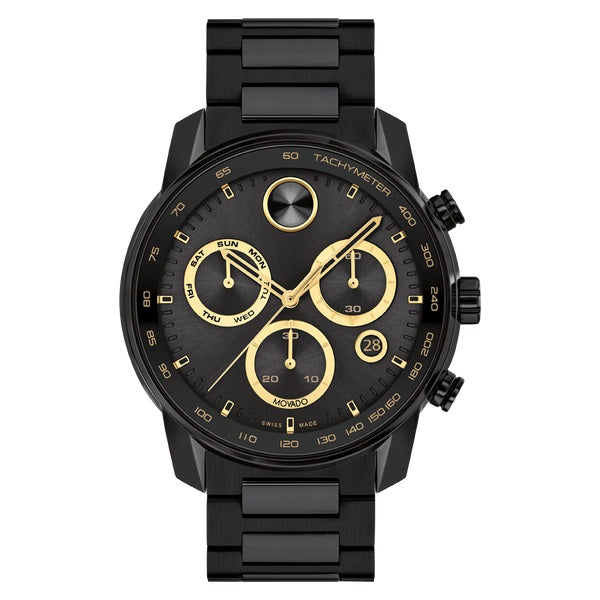 Movado Bold Versa 44mm Swiss Quartz Chronograph Watch. 3600906.