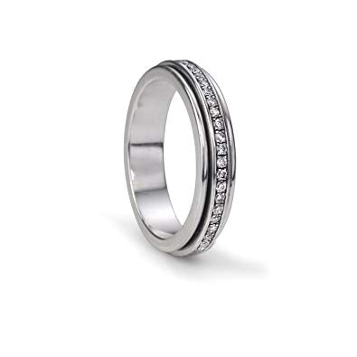Lunar Meditation Ring. Sterling Silver. Size 9.