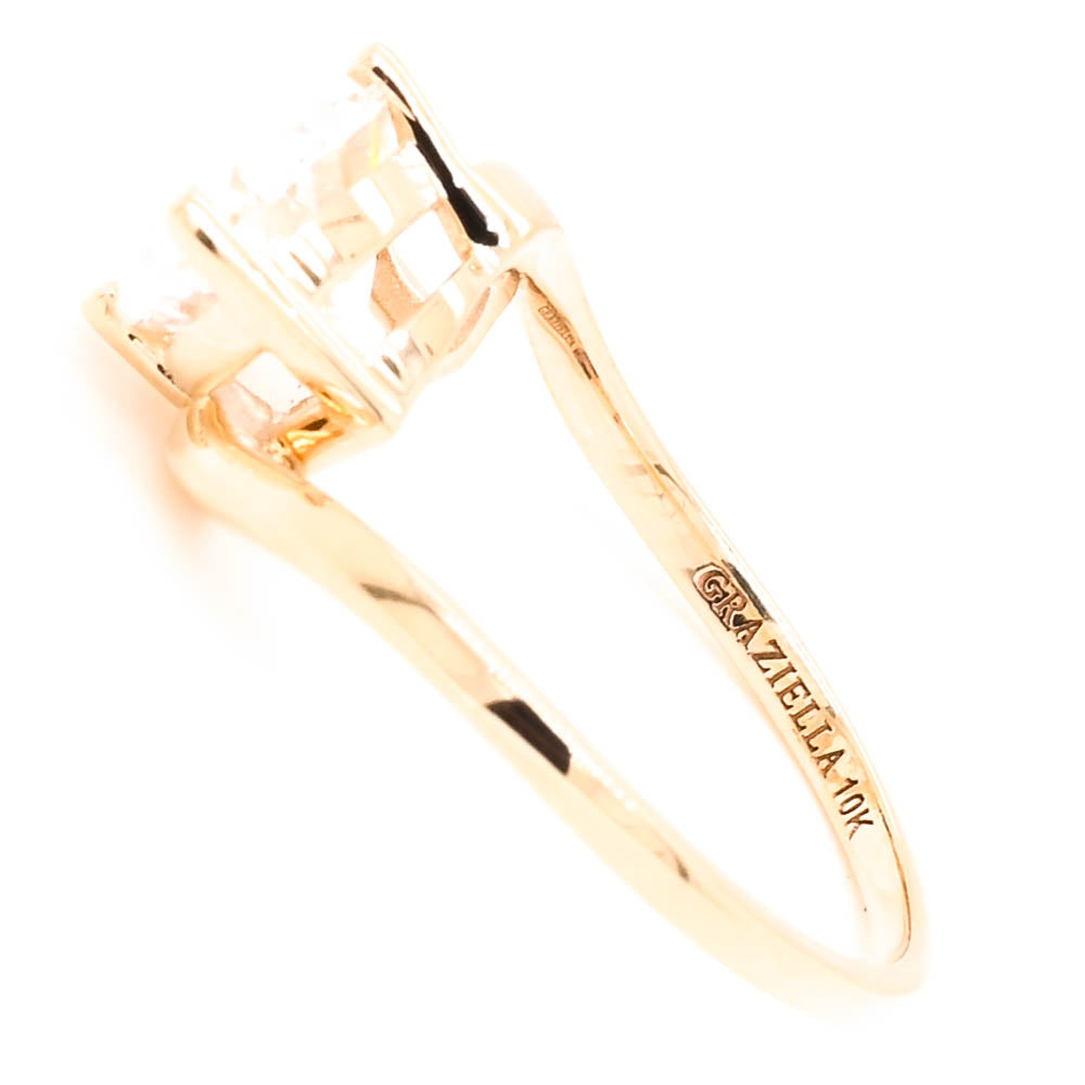 10KT Yellow Gold 2.50CT Oval Shape Lab Created Diamond Solitaire Engagement Ring.