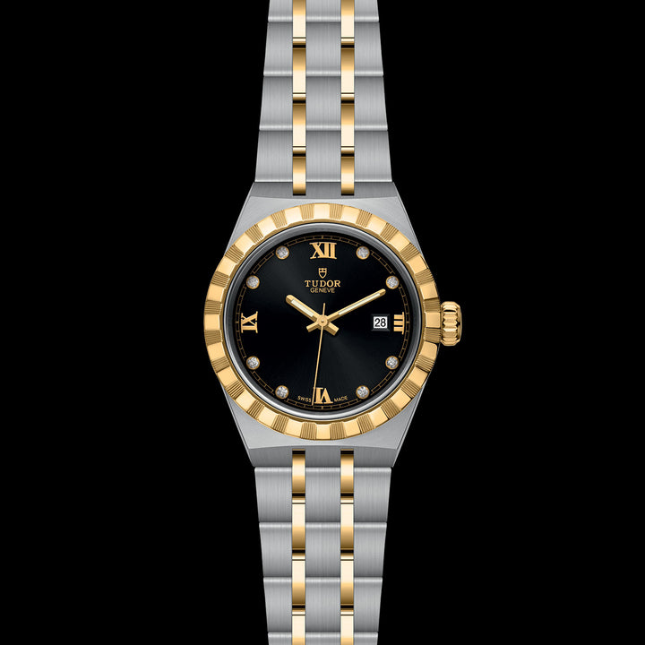 Tudor Royal Watch - M28303-0005 - 28mm steel case, Diamond-set dial
