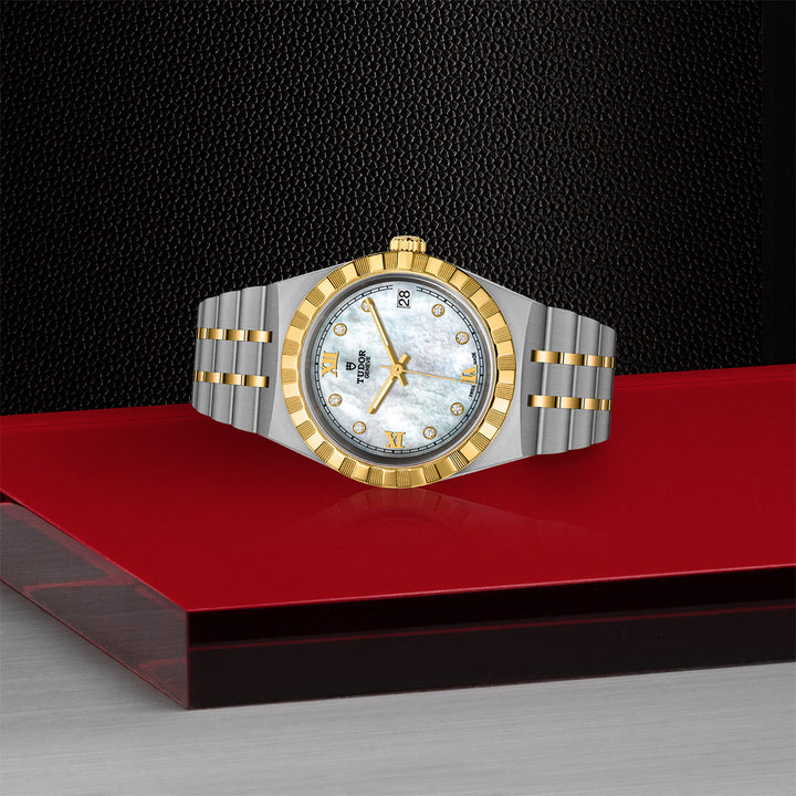 Tudor Royal Watch - M28403-0007 - 34mm steel case, Diamond-set dial