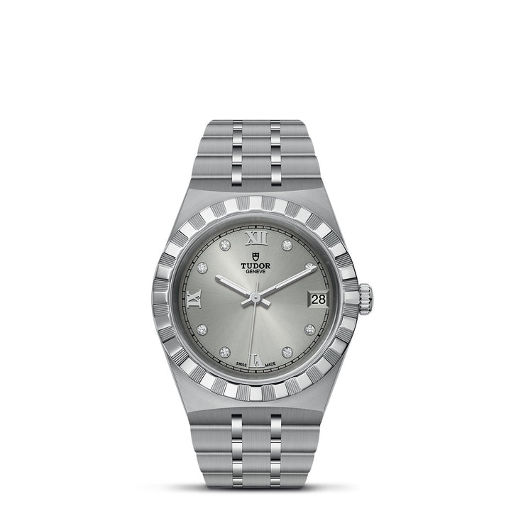 Tudor Royal Watch - M28400-0002 - 34mm steel case, Diamond-set dia