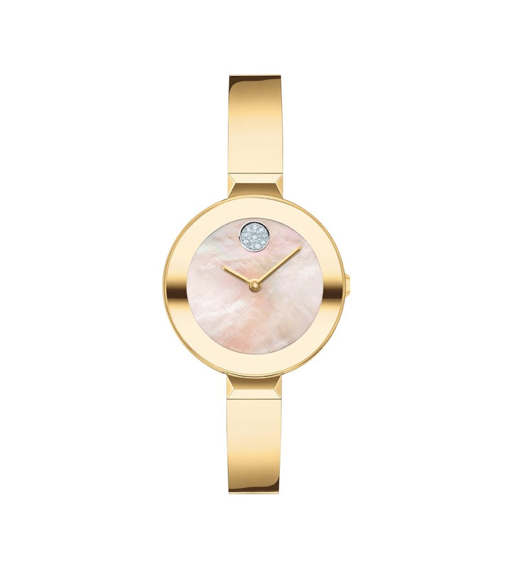 Movado Bold Bangle  28mm Swiss Quartz Watch. 3600938.