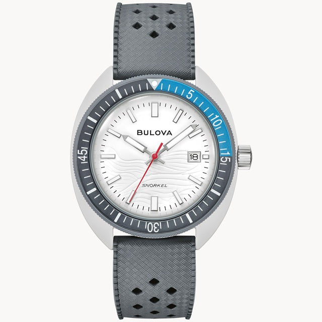 Bulova Snorkel Great White Shark 41mm Quartz Watch. 98B449