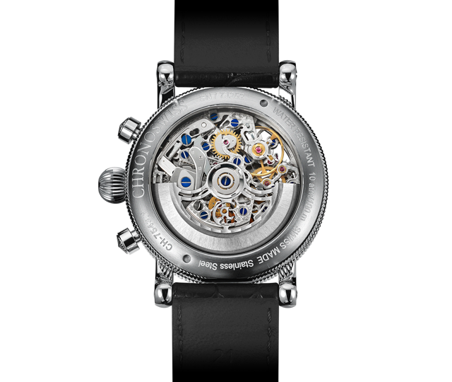 Chronoswiss Opus 41mm Chronograph Skeleton Automatic Watch. CH-7543.1S-SI/11-2