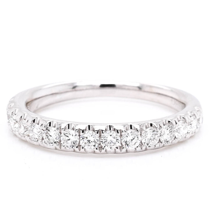 14KT White Gold 0.51CTW Diamond Wedding Band.