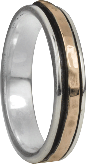 Dharma, Meditation Ring, Sterling Silver, 9KT, Size 6