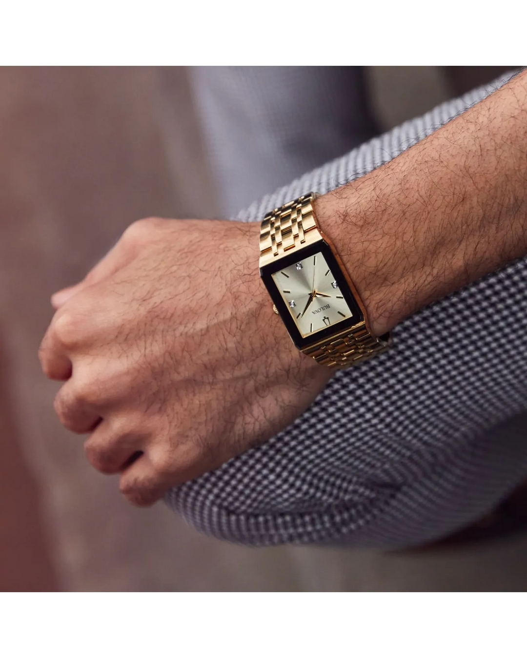 Bulova Quadra 37.5mm Quartz Watch. 97D120