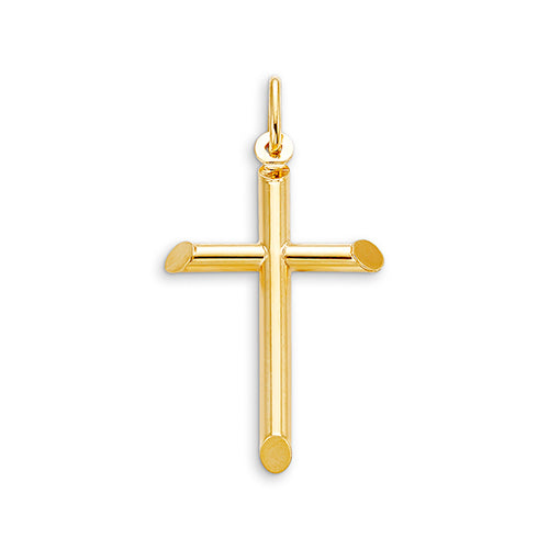 10KT Yellow Gold 35x21MM Cross Pendant.