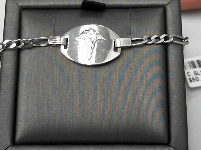 Silver Medical Alert Bracelet