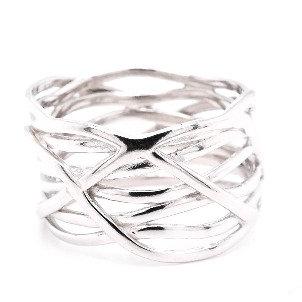 Sterling Silver Thick Band.