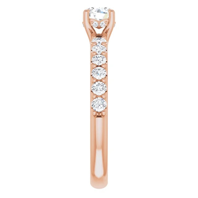Graziella Originals Diamond Engagement Ring. 0.75CTW I1 - F Center Diamond.