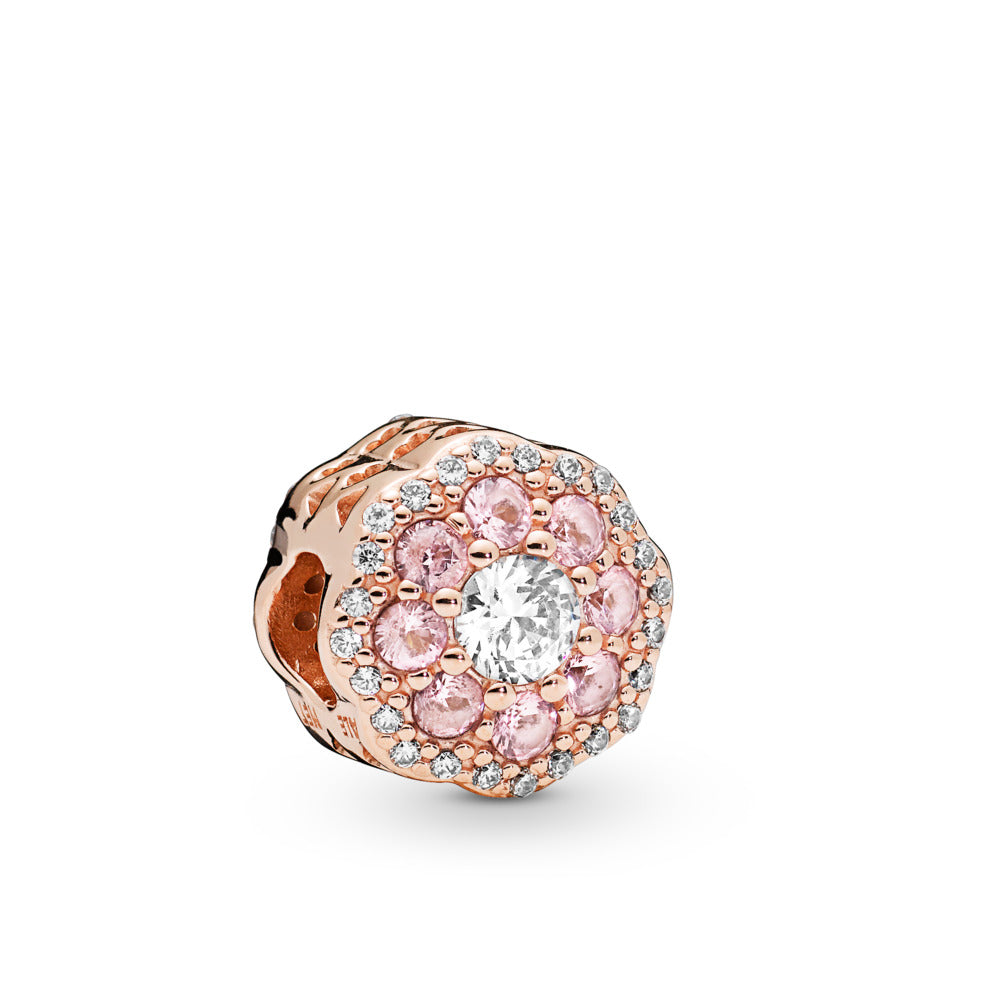 Pandora Pink Sparkle Flower Charm