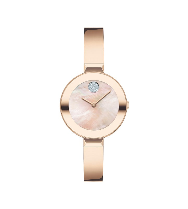 Movado Bold Bangle 28mm Swiss Quartz Watch. 3600939.