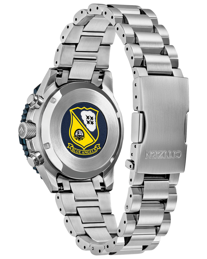 Citizen Promaster Navihawk Blue Angels Limited Edition 40mm Eco-Drive Chronograph Watch. CA4667-53L
