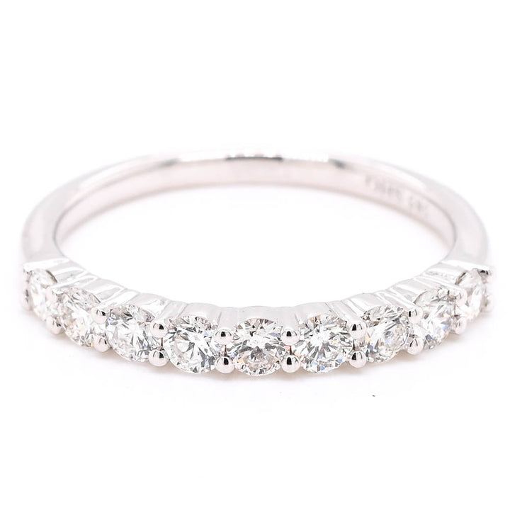 14KT White Gold 0.57CTW Diamond Wedding Band.
