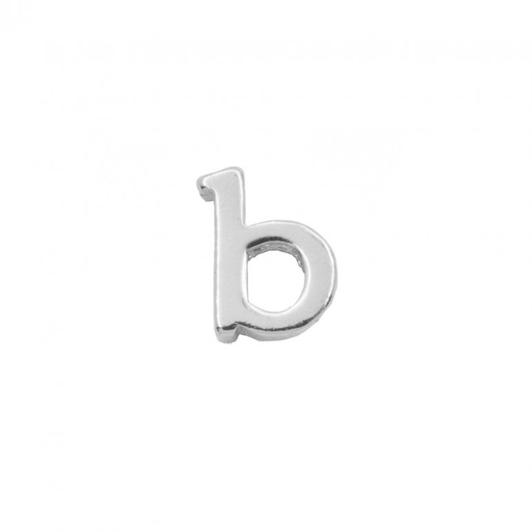 Sterling Silver Alphabet Pendants (B).