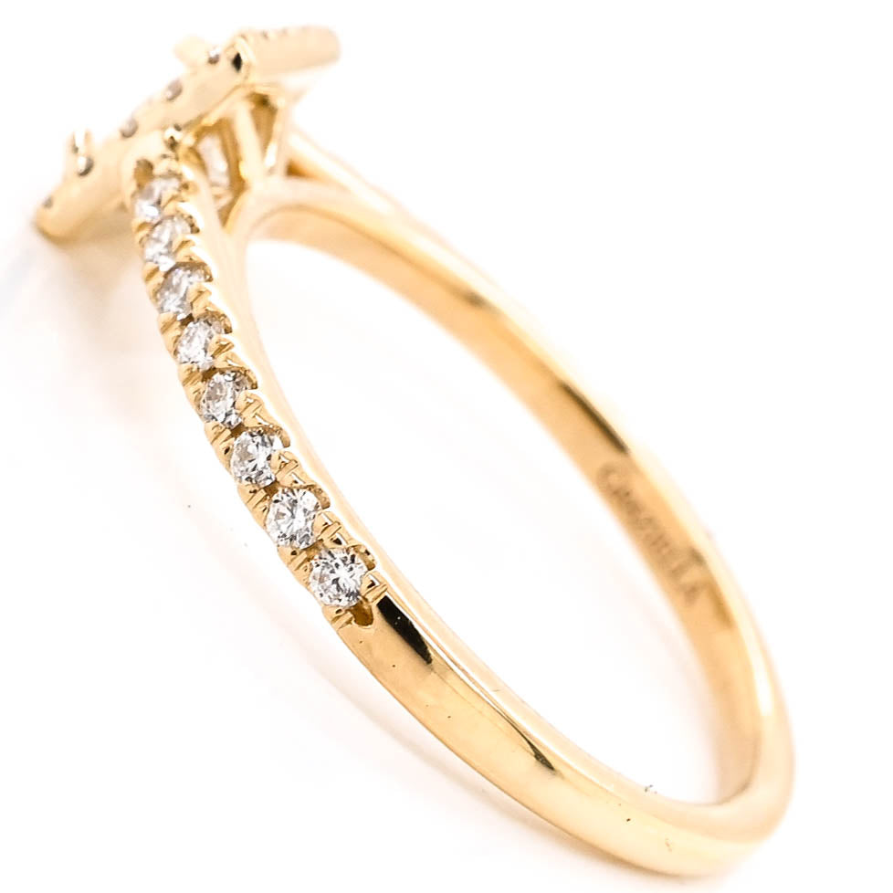 Graziella Originals Diamond Engagement Ring. 0.60CTW SI1 - F Center Diamond.
