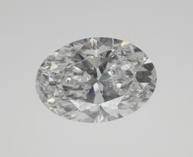 Graziella 14KT White Gold 0.90CTW Oval Shape Diamond Accent Engagement Ring.