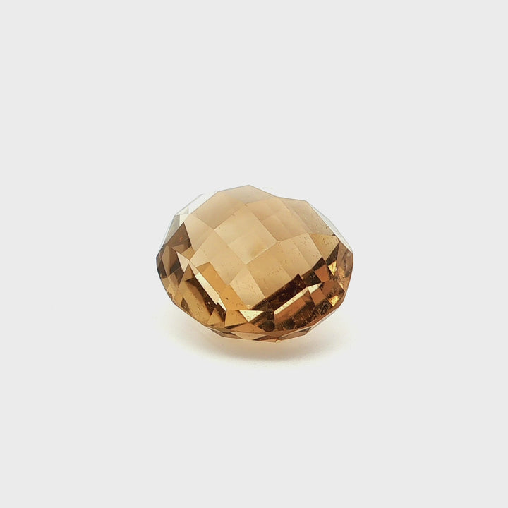 46.95CT Round Shape Kite Cut Smokey Quartz Loose Gemstone.