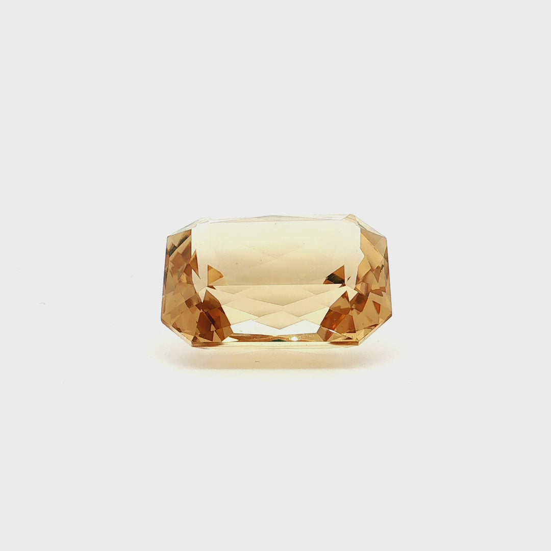 79.25CT Emerald Shape Smokey Quartz Loose Gemstone.