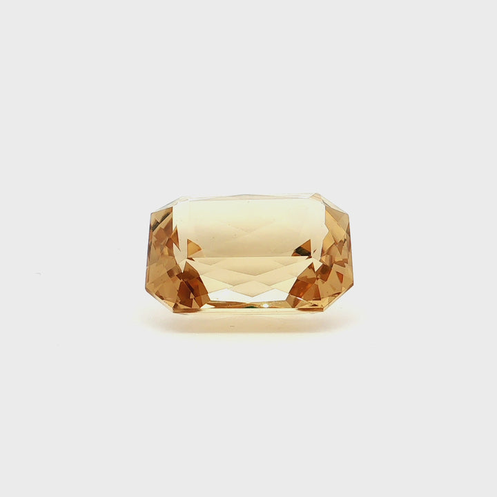 79.25CT Emerald Shape Smokey Quartz Loose Gemstone.