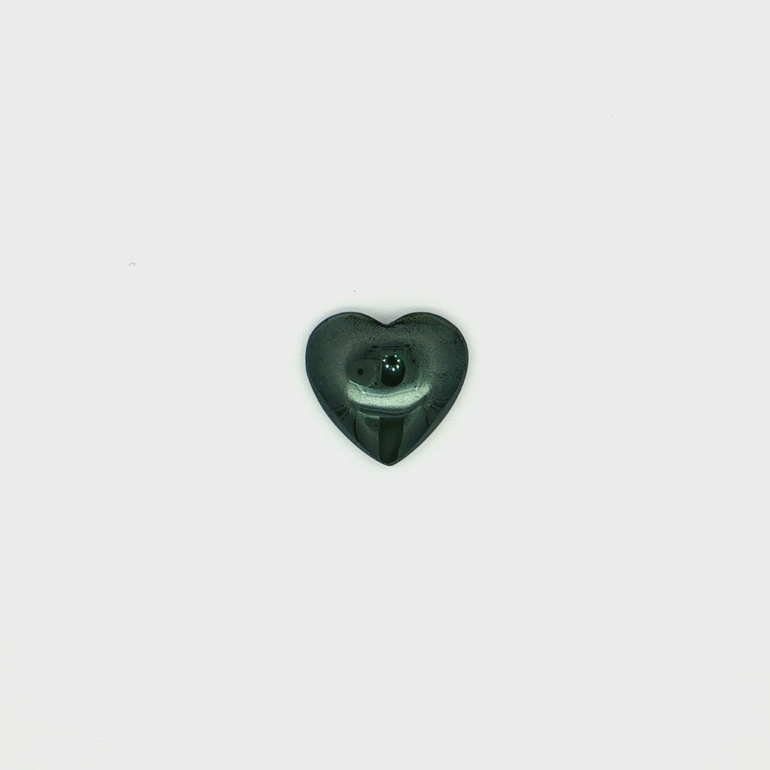 24.32CT Heart shaped Hematite Loose Gemstone.