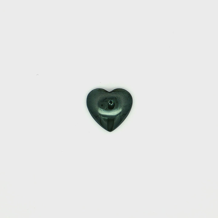 24.32CT Heart shaped Hematite Loose Gemstone.